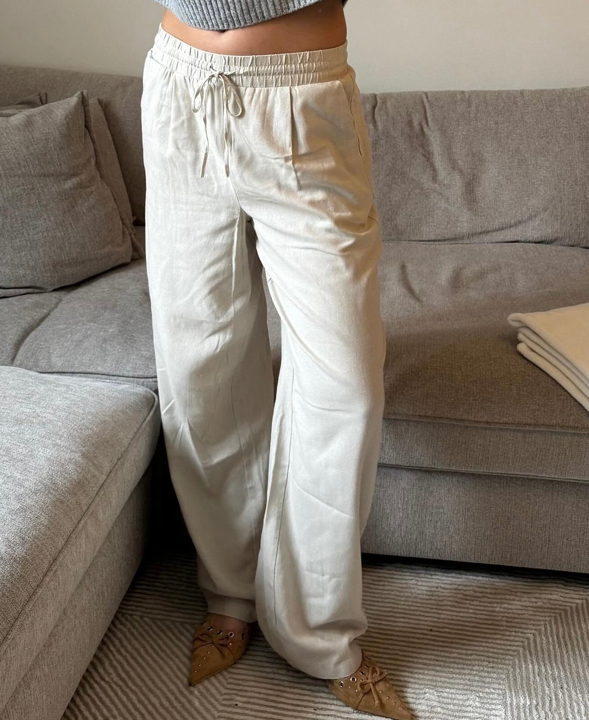 VMJESMILO Pants - Silver Lining